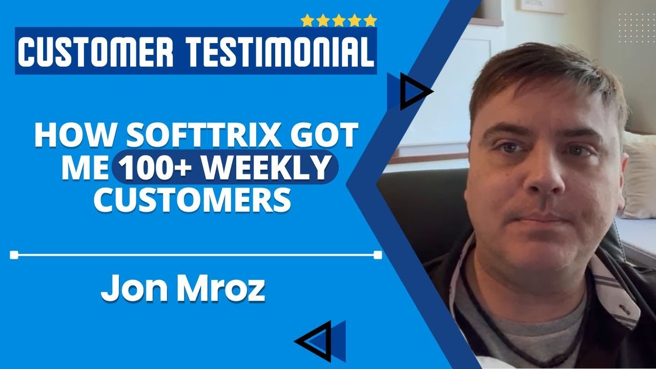 Client Testimonial For Google Ads Services|  100+ Weekly Customers | Jon Mroz Talking About Softtrix