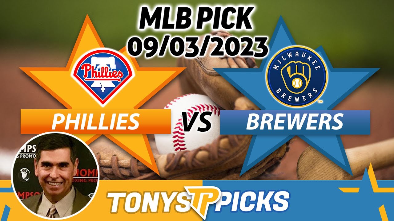 Philadelphia Phillies vs Milwaukee Brewers 9/3/2023 FREE MLB Picks & Predictions on MLB Betting Tips