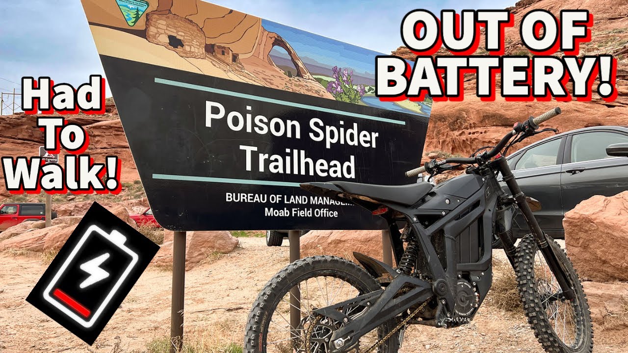 Talaria Sting On Moab's Poison Spider! REED RAN OUT OF BATTERY!