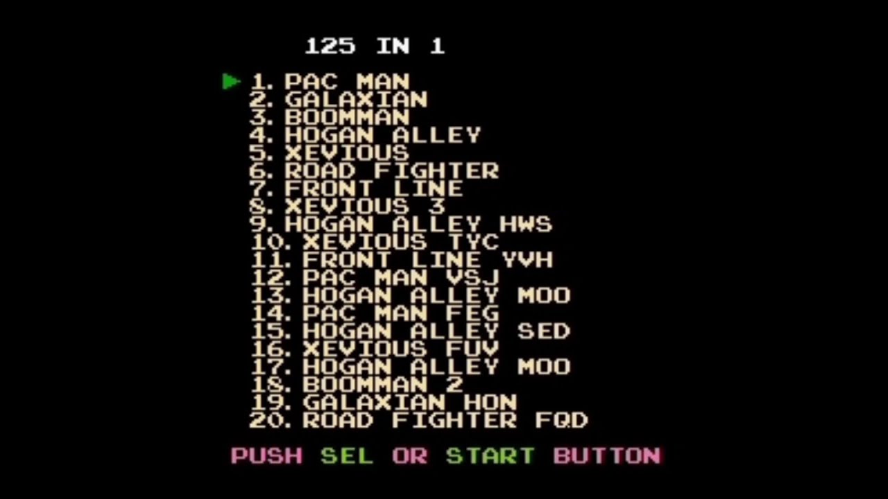 Multi-game Super Game 125-in-1 (BS-37) (Unl)