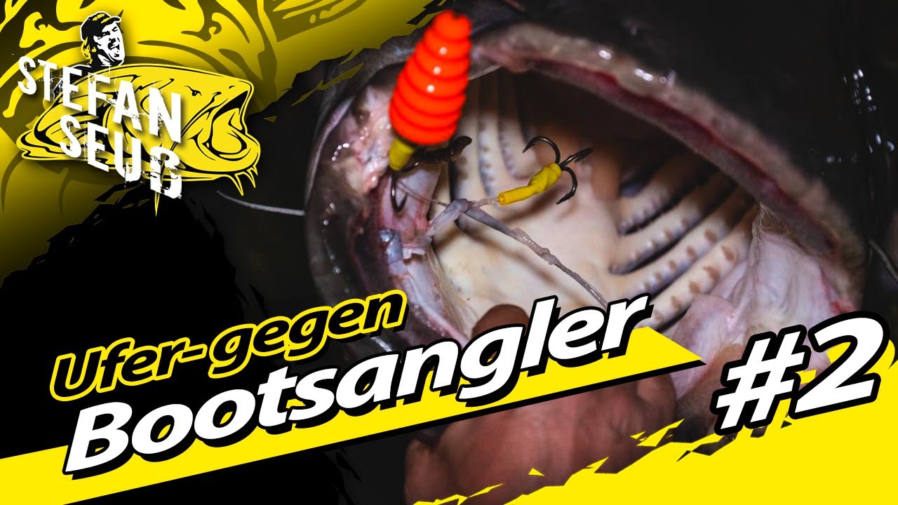 XXL WURM WALLER | UFER- gegen BOOTSANGLER Teil 2 | Welsangeln in Deutschland mit Wurm und K&ouml;fi