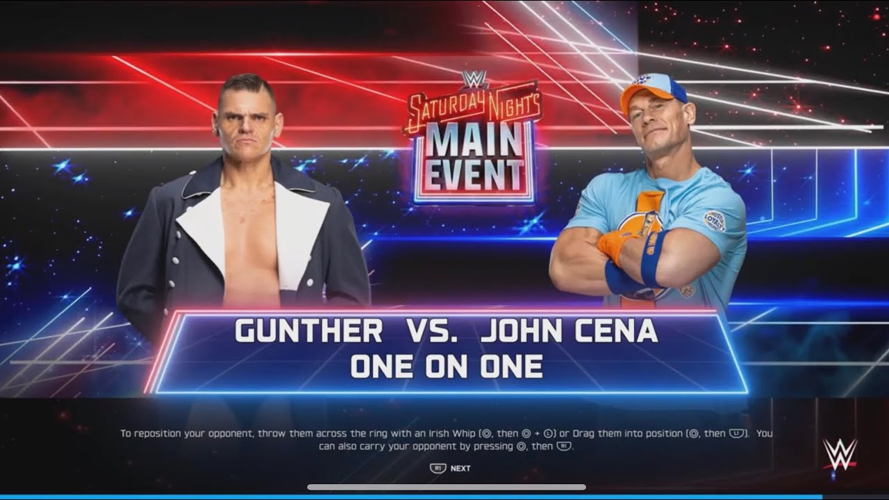 John Cena vs Gunther John Cena's Final Match