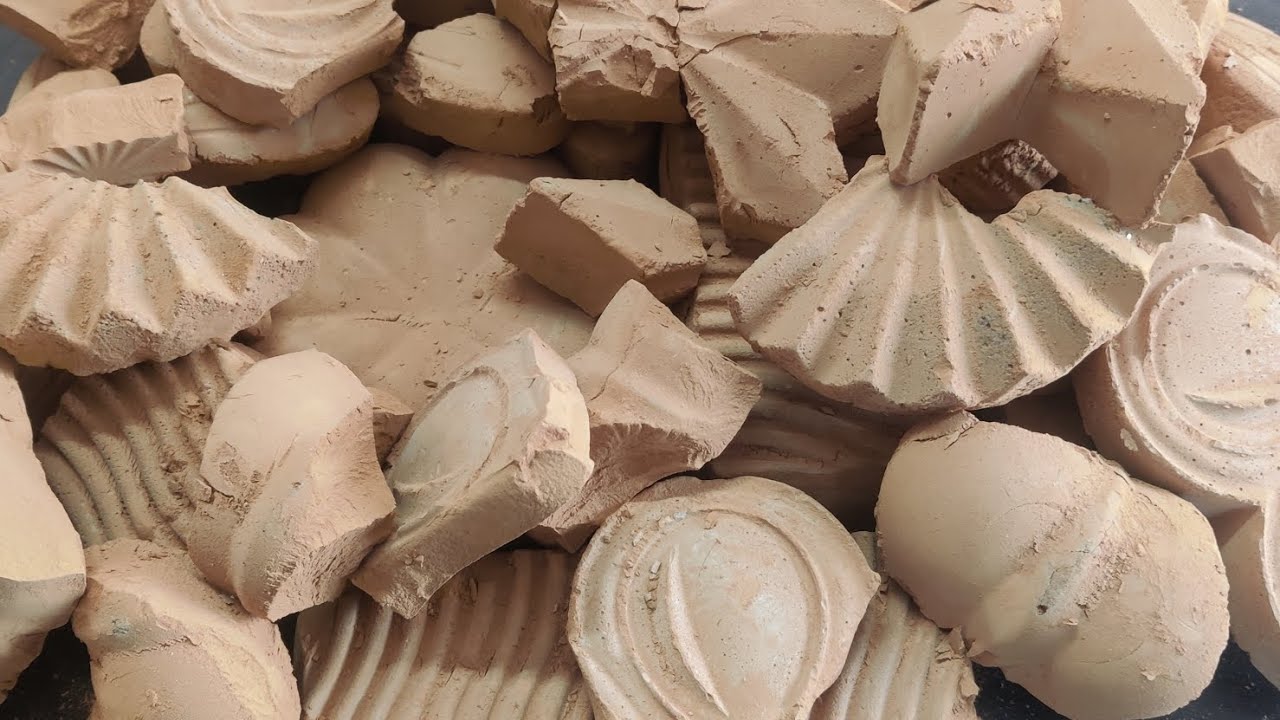 Pure Red Mud Dirt Dry & Water Crumbling ~ Mouthwatering Crunch