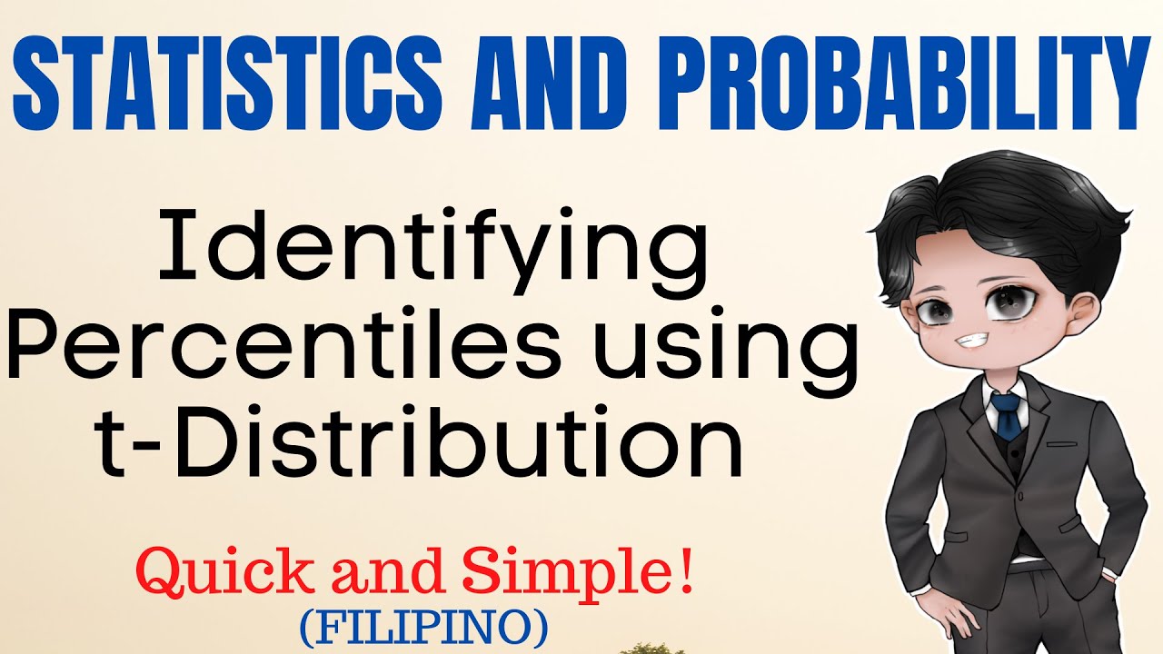 Identifying Percentiles using the t-Distribution Table | t-distribution | Statistics and Probability