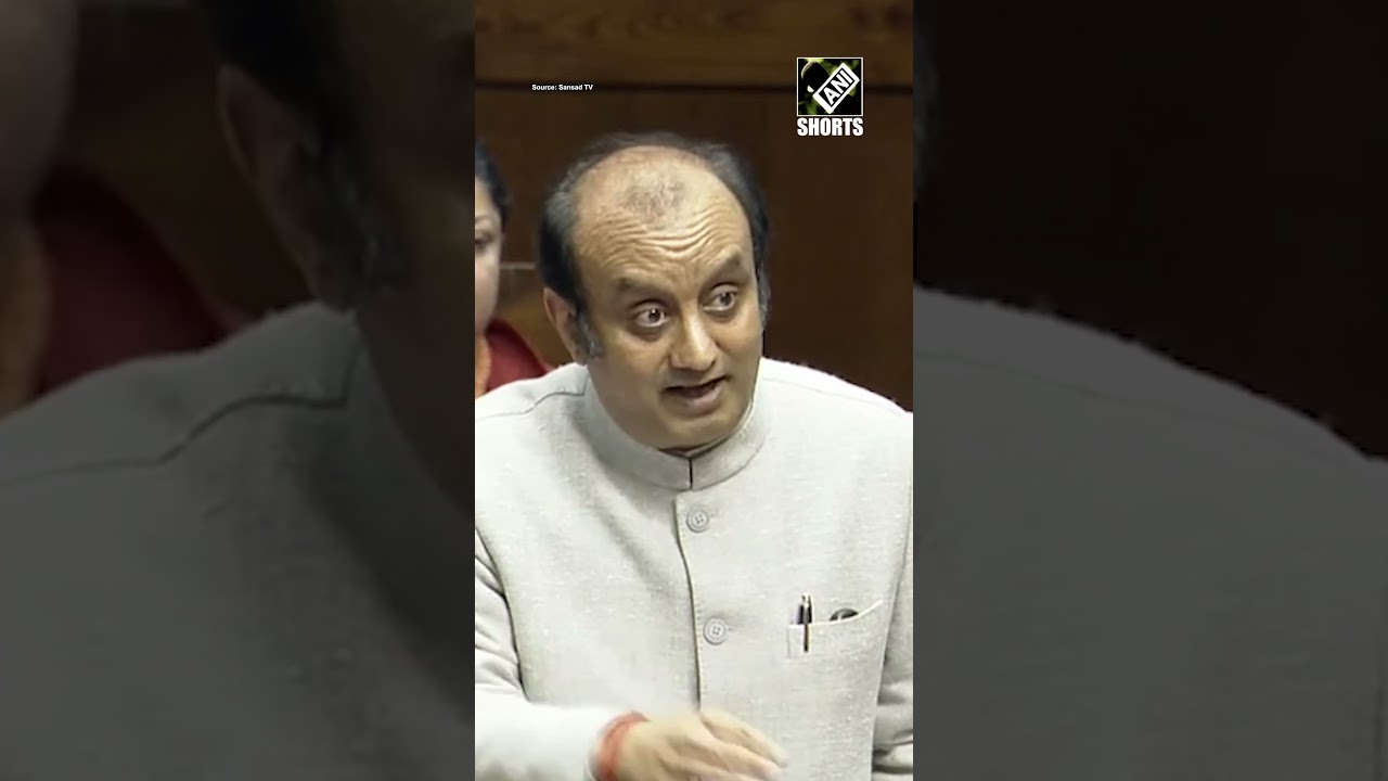 BJP&rsquo;s Sudhanshu Trivedi recites Congress' old slogan in Rajya Sabha to take jibe at Rahul Gandhi