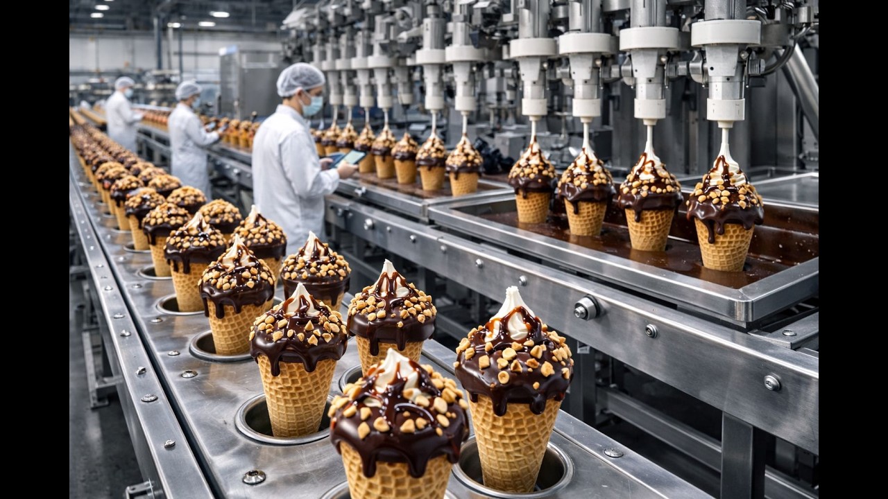 How It’s Made Ice Cream (Factory Process) | From Milk to Perfectly Packed Pints