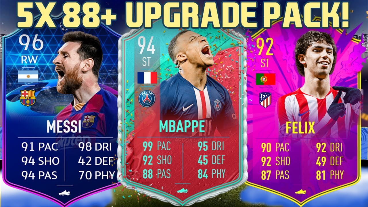NEW UPGRADE PACKS!! 5X 88+ PLAYER UPGRADE PACK OPENING! FIFA 20 ULTIMATE TEAM
