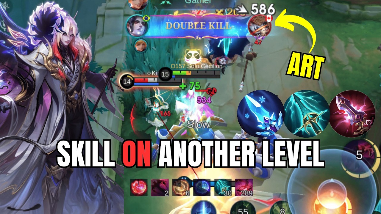 CECILION TURNED SKILL INTO ART!! Cecilion BUILD AND EMBLEM! ~ MLBB