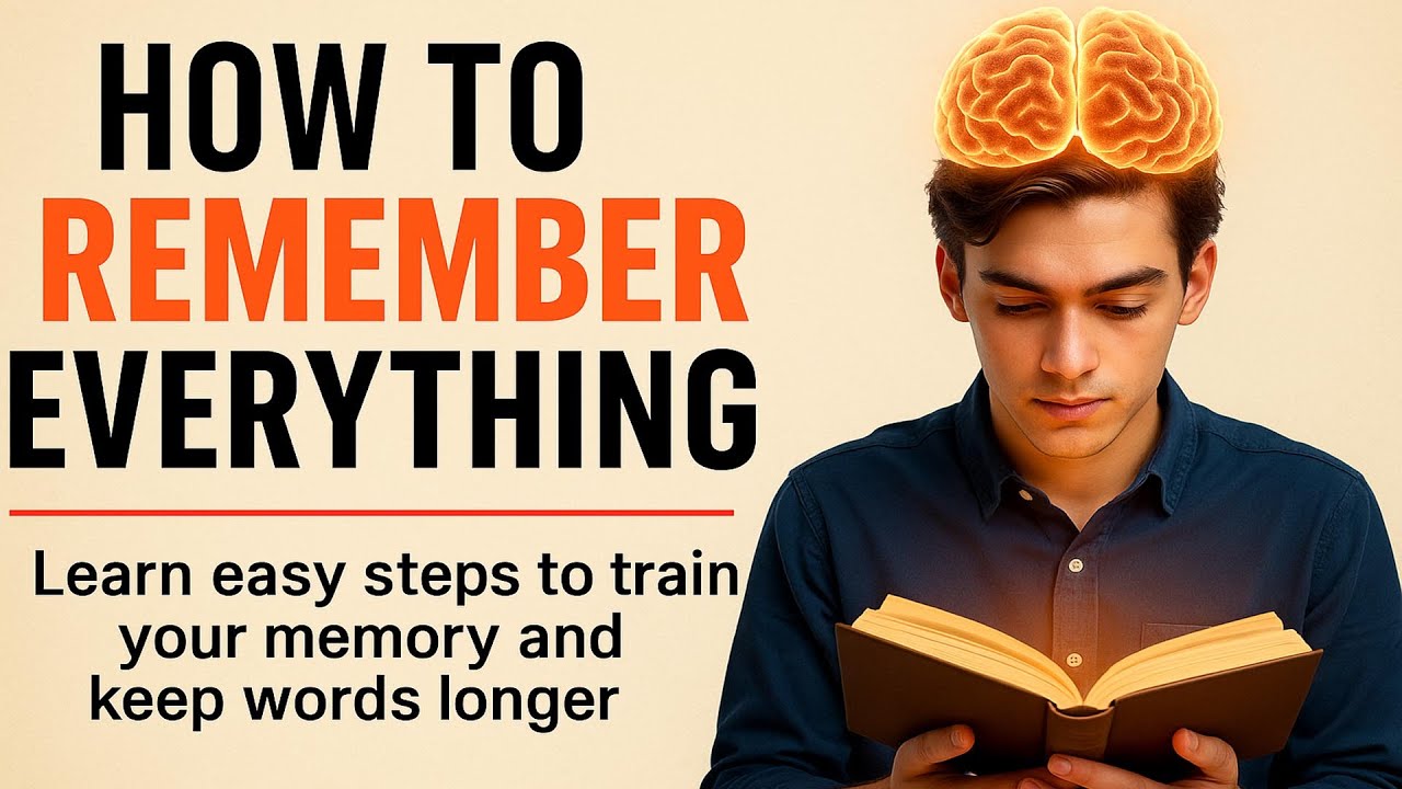 How to Remember Everything 🔥 | 12 Memory Hacks to Boost Brain Power & Learn English Fast ✅