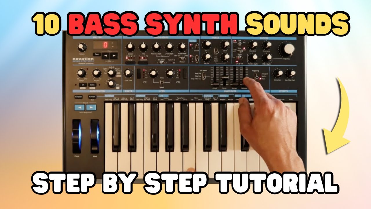 Creating 10 MONO Synth Bass Sounds from Scratch + Default Patch!