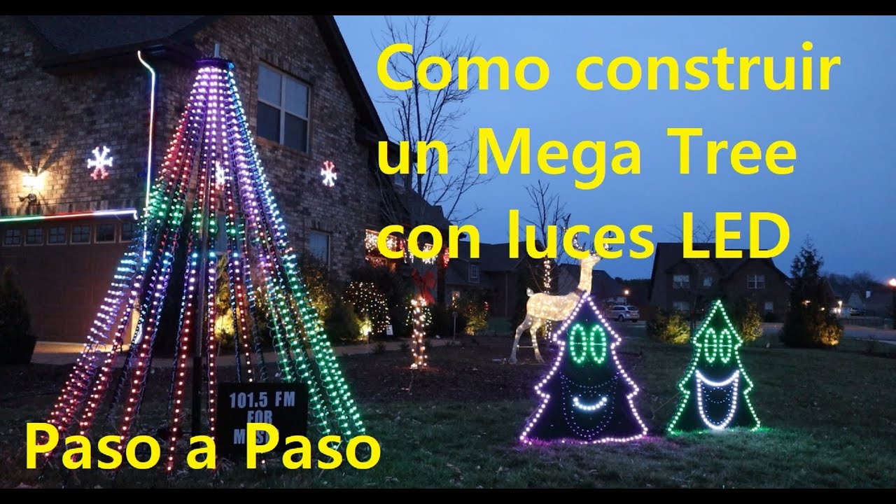Paso a Paso - Como construir un Mega Tree con luces L.E.D. - Parte 1