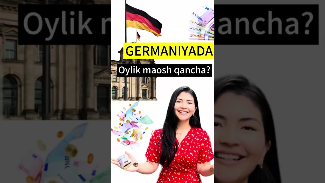 🇩🇪Germaniyadagi Bir Oylik Eng Kam Ish Haqqi