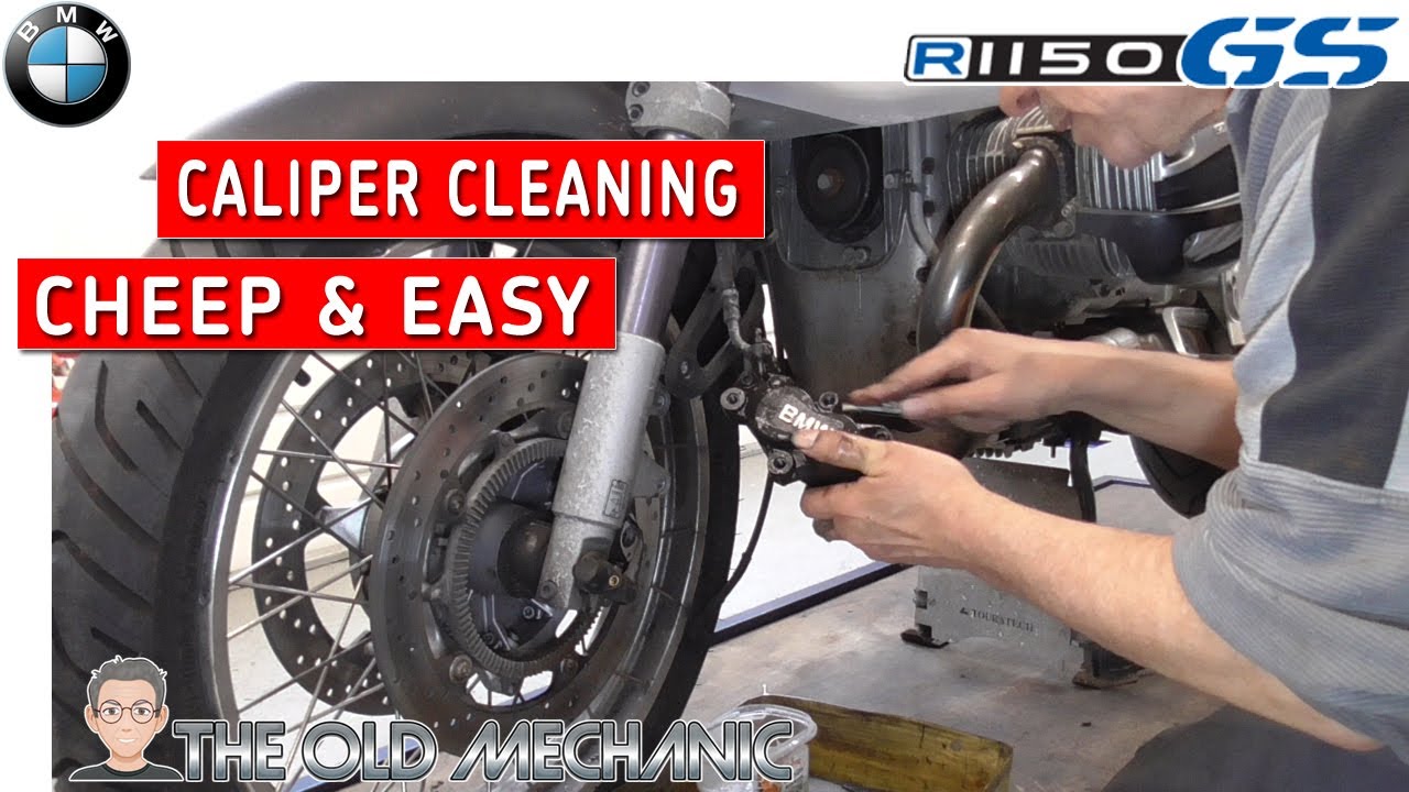 BMW R1150GS CALIPER CLEANING EASY AND CHEEP..! 👨‍🔧---🏍