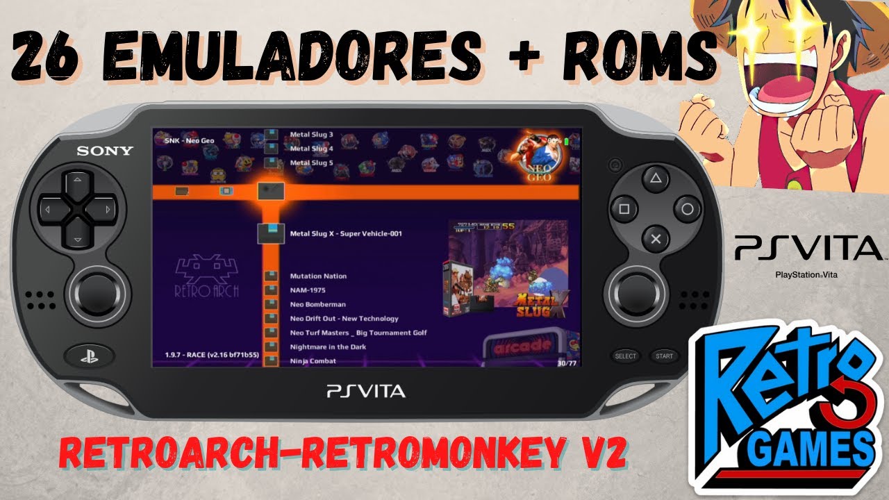 Multi Emulador PSVita -  Retromonkey V2 - Retroarch - con 26 emuladores!!