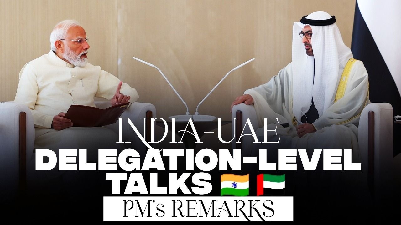 LIVE: PM's remarks during delegation-level talks with UAE President Mohamed bin Zayed Al Nahyan