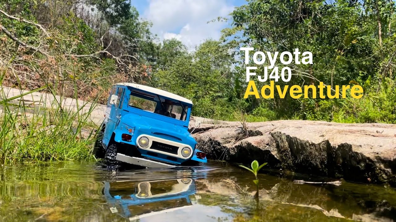 RC Off-Road Adventure! FMS Toyota Land Cruiser FJ40 1/10 Trail Run