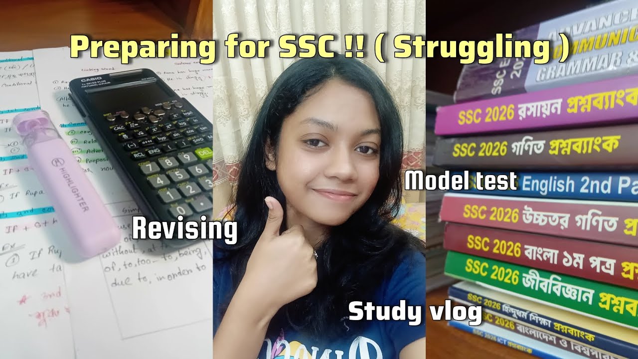 A Day Preparing for SSC 2026 | Study Vlog + Motivation