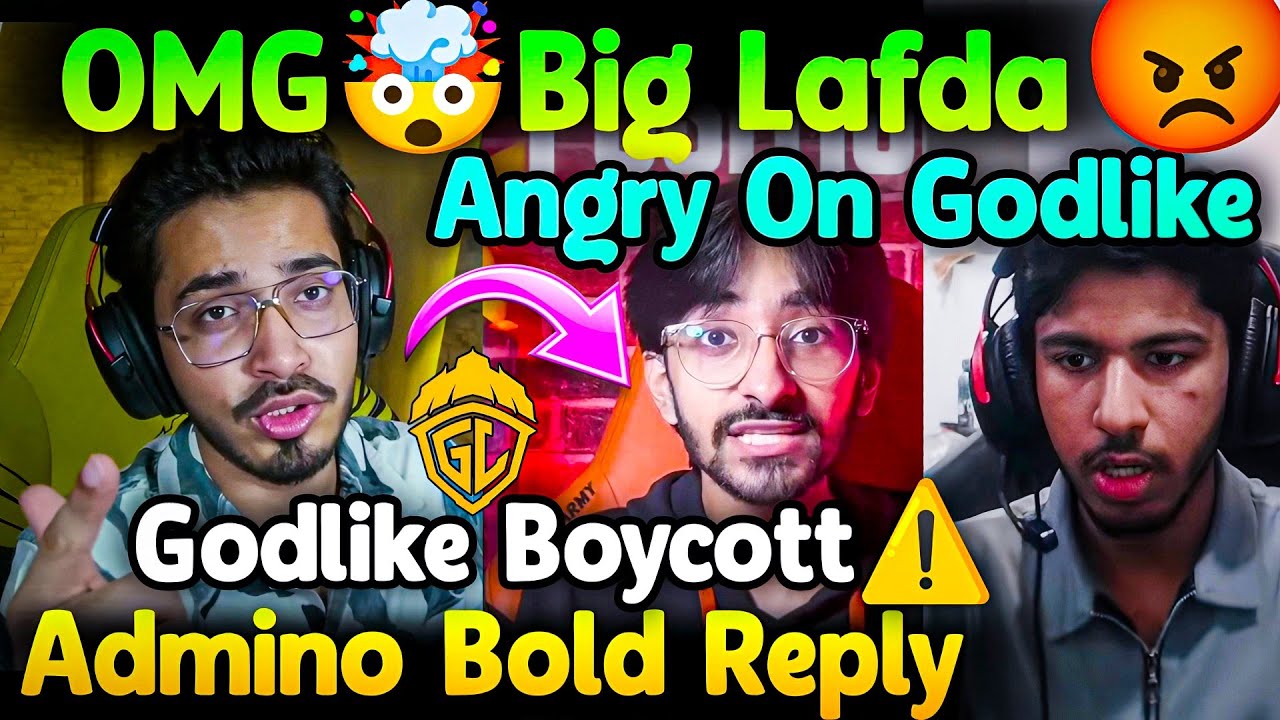 OMG Big Lafda😱 GodLike Boycott🚨 Angry On GodL😳 Admino Bold Reply🔥