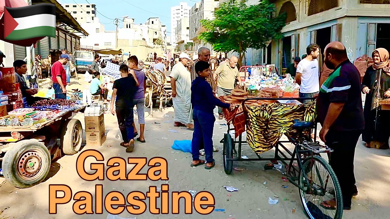 WALKING IN GAZA, PALESTINE 🇵🇸 EXPERIENCE LIFE IN GAZA
