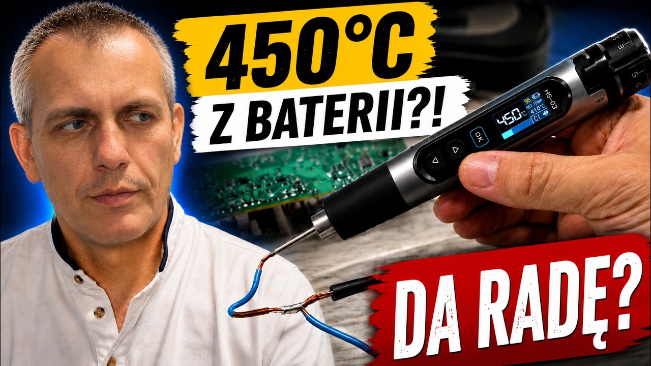 Lutownica bez kabla? Sprawdzam, co potrafi bezprzewodowa FNIRSI HS-03 [TEST]