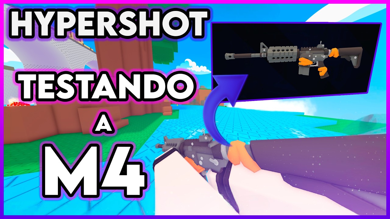 50 KILLS+ COM A M4 NO HYPERSHOT DO ROBLOX