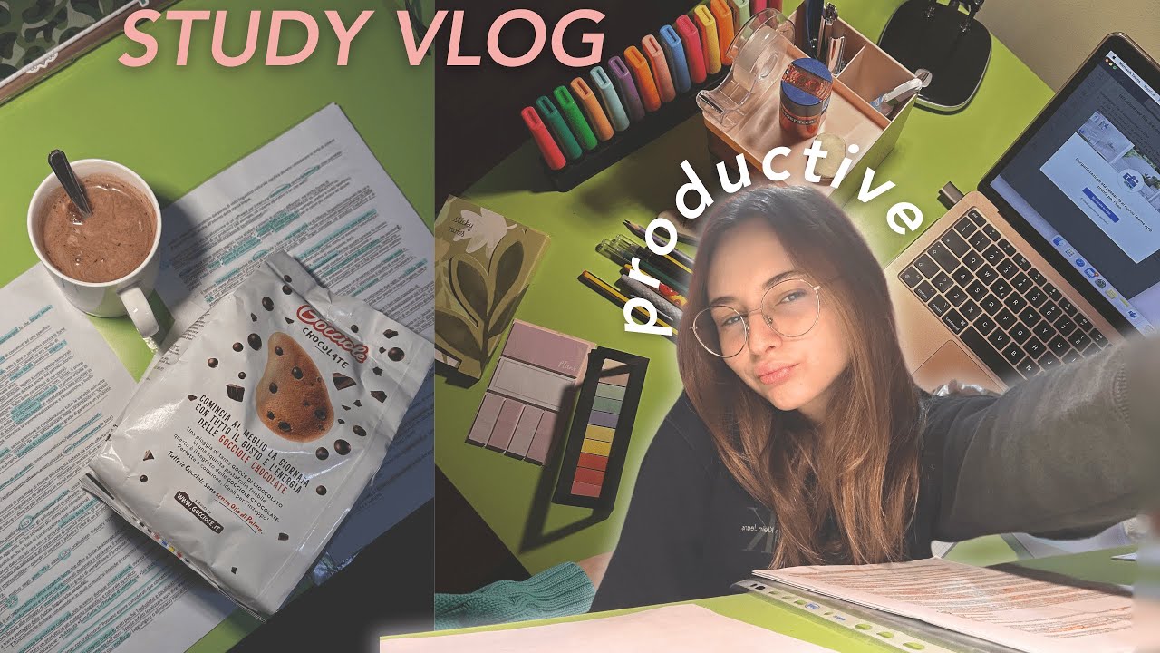 STUDY VLOG: produttività, esami e cibo 💻🔋