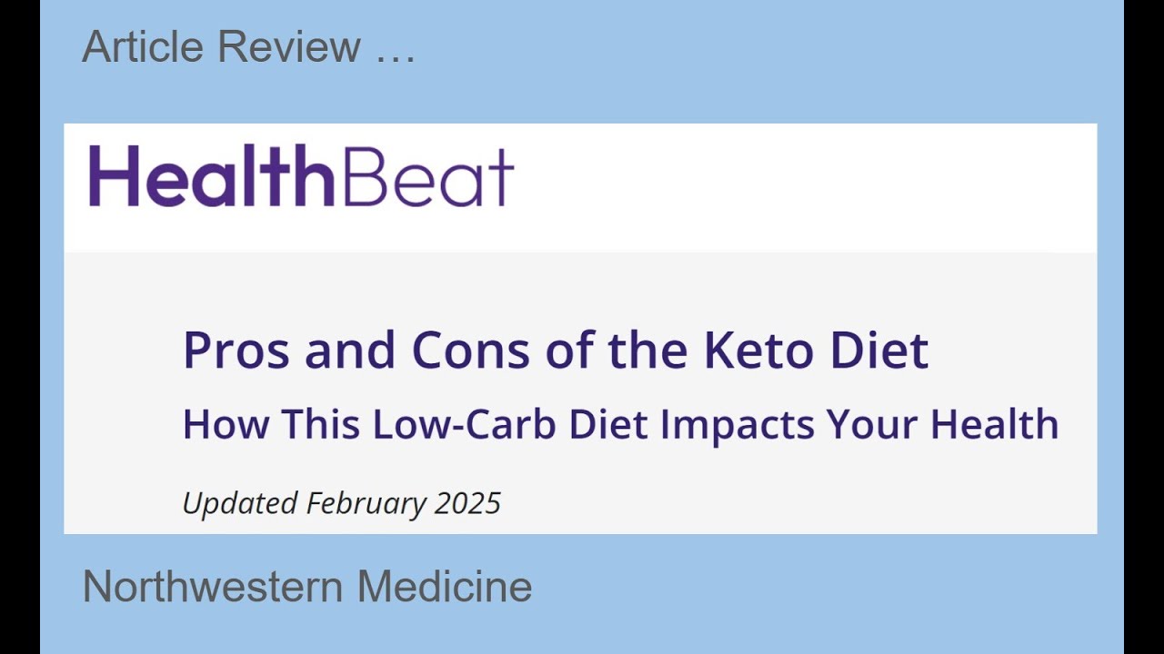 EP43 - Pros and Cons of the keto diet; article review