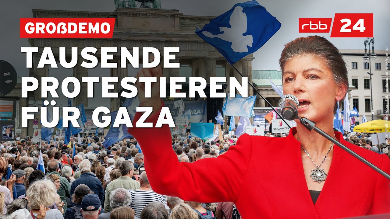 12.000 Menschen demonstrieren gegen Krieg im Gazastreifen