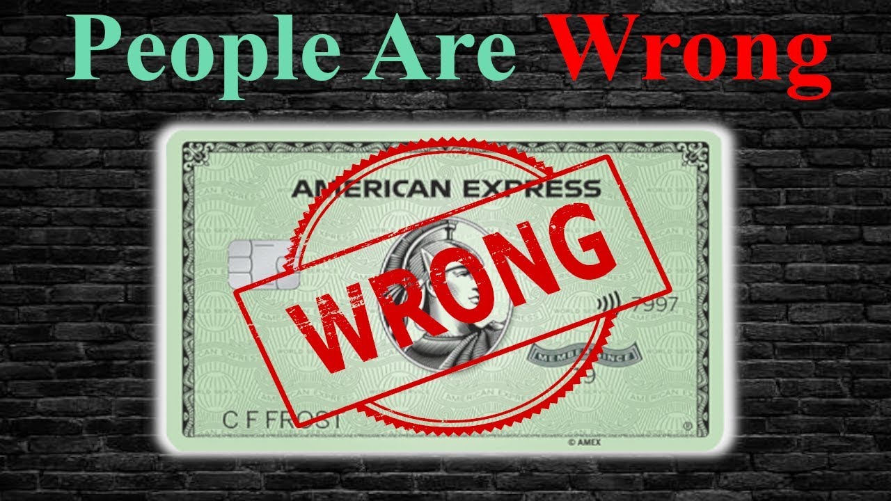 #1 Thing Everyone Gets WRONG About the American Express Green Card