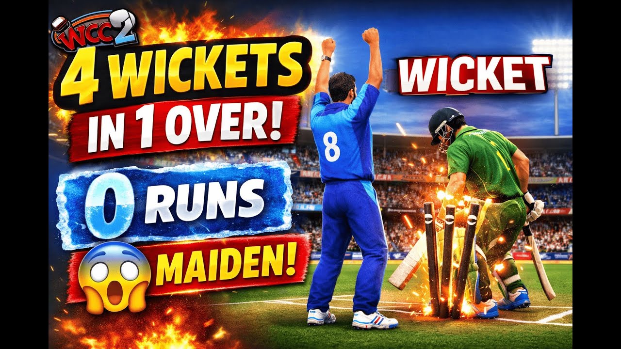 4 Wickets in ONE Over 😱 | WCC2 Impossible Over