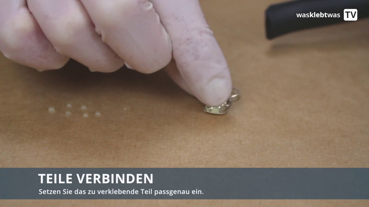 Schmuck kleben - punktgenauer Klebstoffauftrag mit Einwegspritze