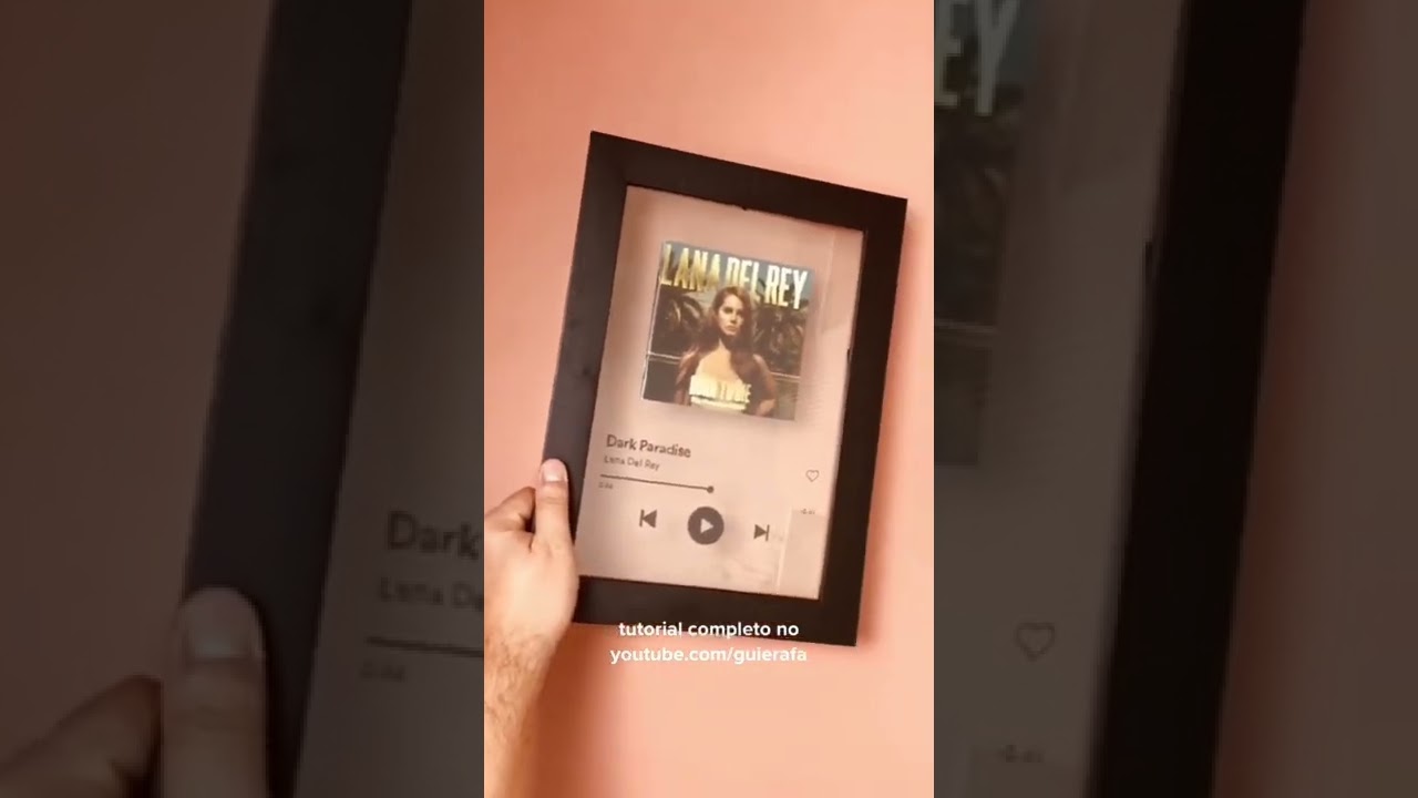 Como fazer quadro do Spotify: f&aacute;cil e barato! 🎧😍 #shorts #fa&ccedil;avoc&ecirc;mesmo #diy #spotify