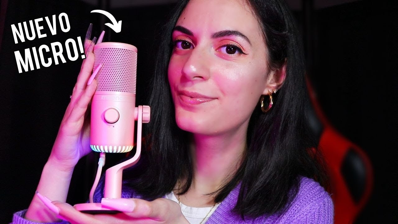 ASMR español NUEVO MICROFONO!🩷 Maono DM30 mic test