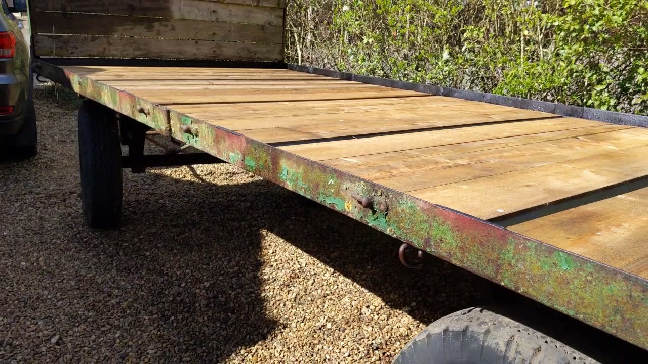 F.W Pettit Farm Trailer Shepherds Hut Base Chassis restored