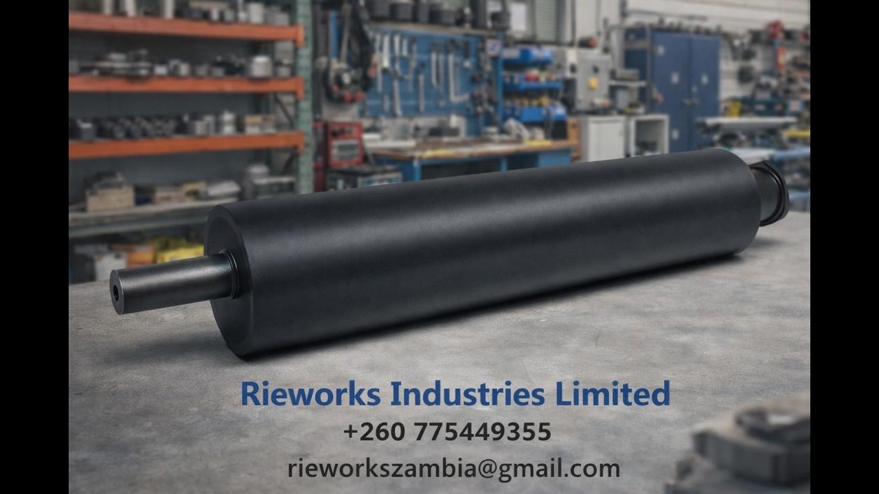 Rubber roller shaft making