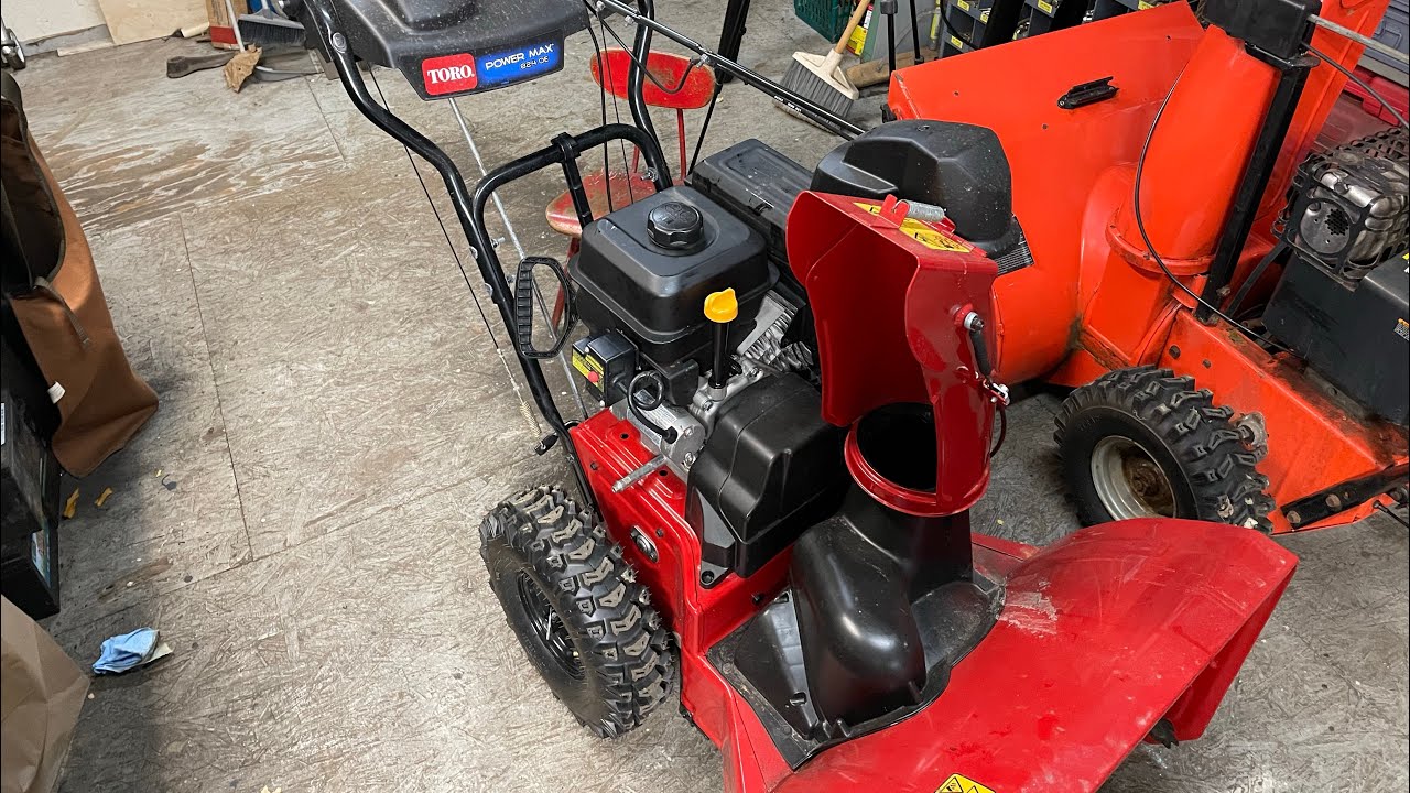 Toro power max 824OE Snowblower Maintenance, No Start, Carb Rebuild