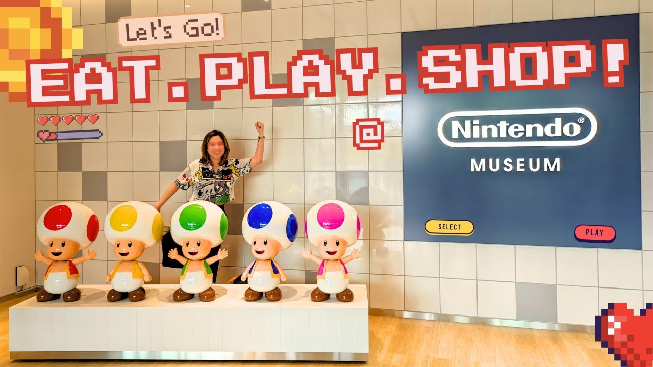 Nintendo Museum Kyoto Vlog! | Best Interactive Games, Souvenirs + Hatena Burger + Osaka Takoyaki! 🍔🎮
