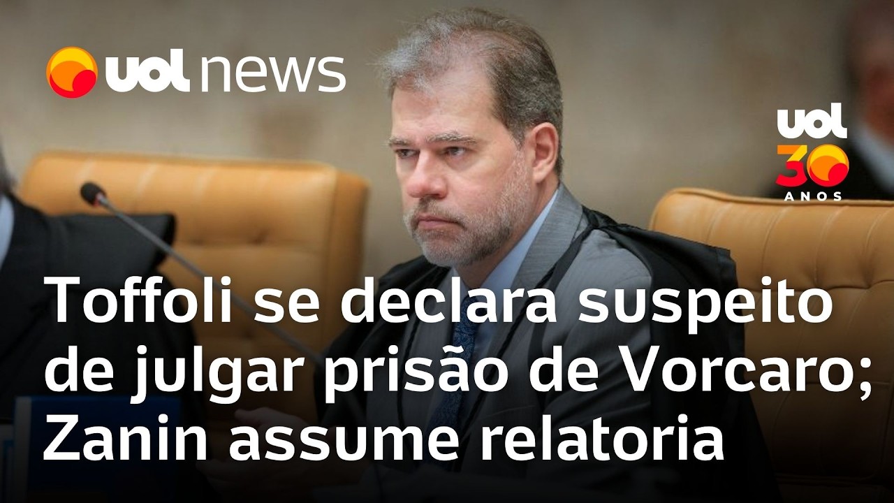 Dias Toffoli se declara suspeito de julgar prisão de Daniel Vorcaro; Zanin assume relatoria