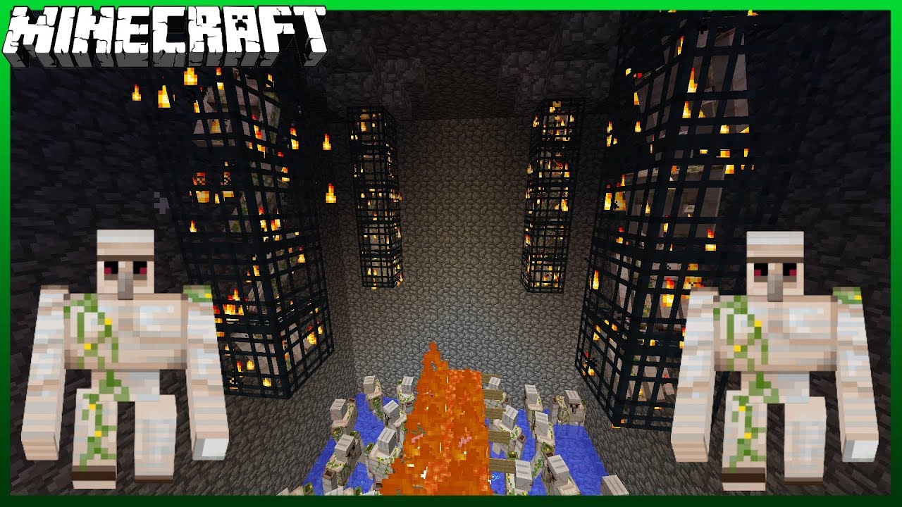 How To Build An Iron Golem Farm! (Factions/Skyblock)