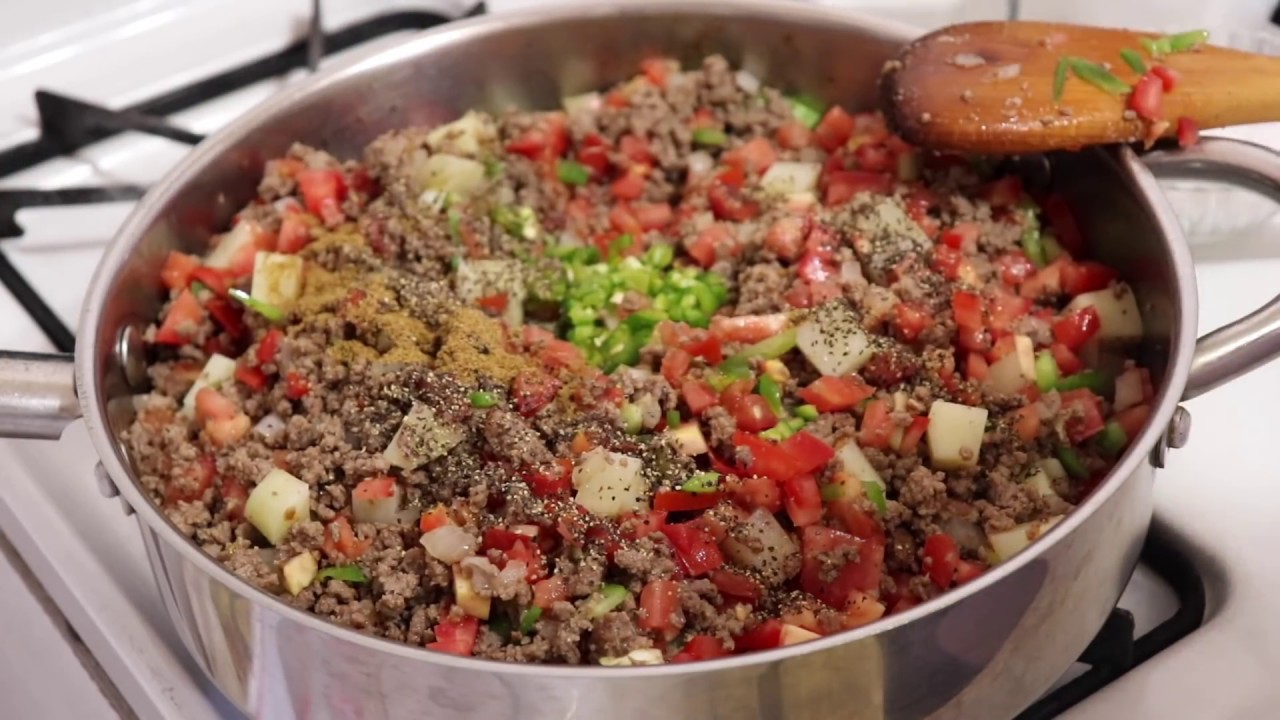 Picadillo de Carne Molida a la Mexicana