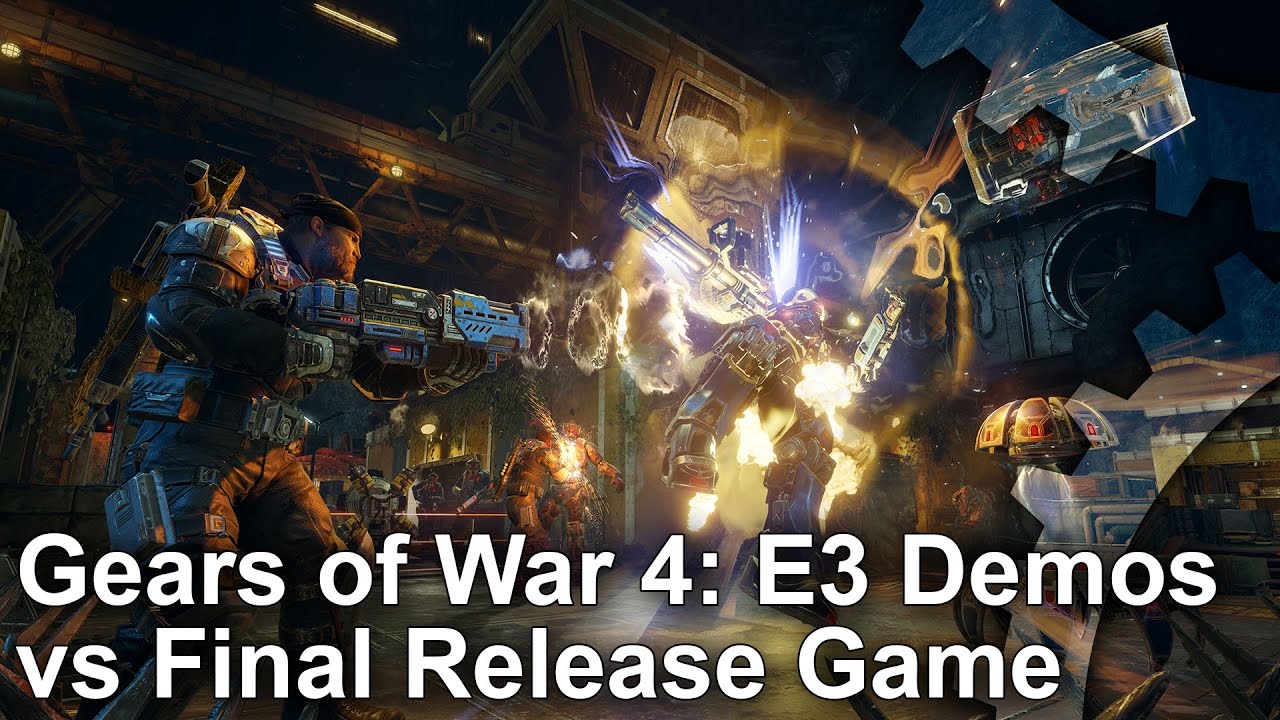 Gears of War 4 Final Game vs E3 2015 Demo