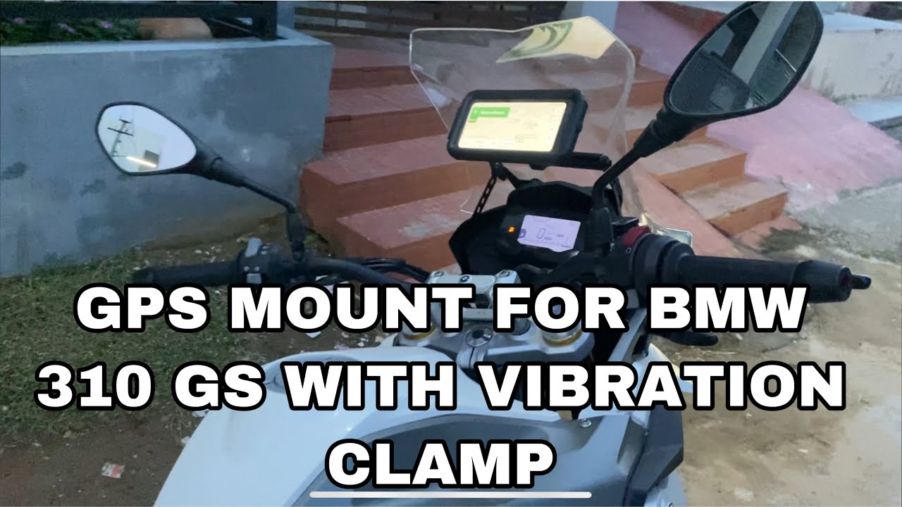 How to install GPS mount with vibration clamp & touring modified | bmw 310 gs Yanaworldwide