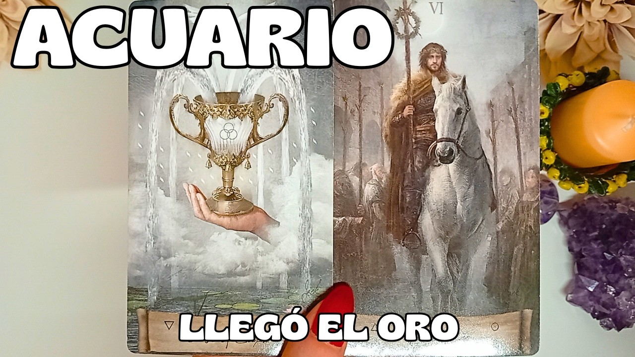 Acuario BOSILLOS LLENOS! 💸 Tu vida cobra un color dorado hoy. Tarot Amor Hoy