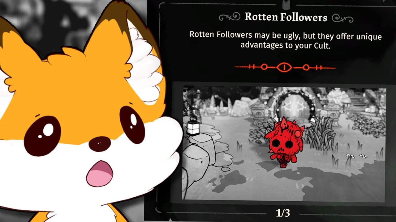 I Unlocked ROTTEN FOLLOWERS! | Fox VTuber plays Cult of the Lamb