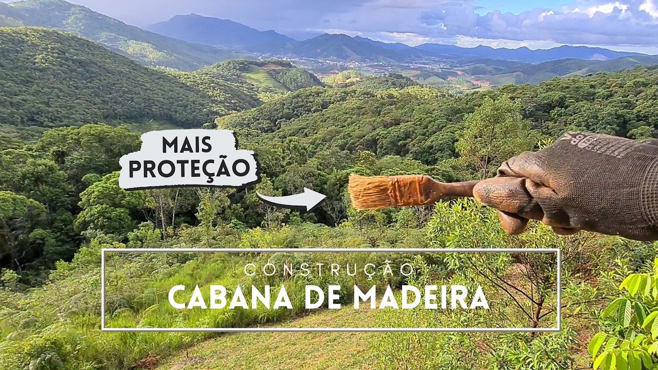 CABANA DE MADEIRA Começamos a pintar as paredes! – SZ#46 CM#32