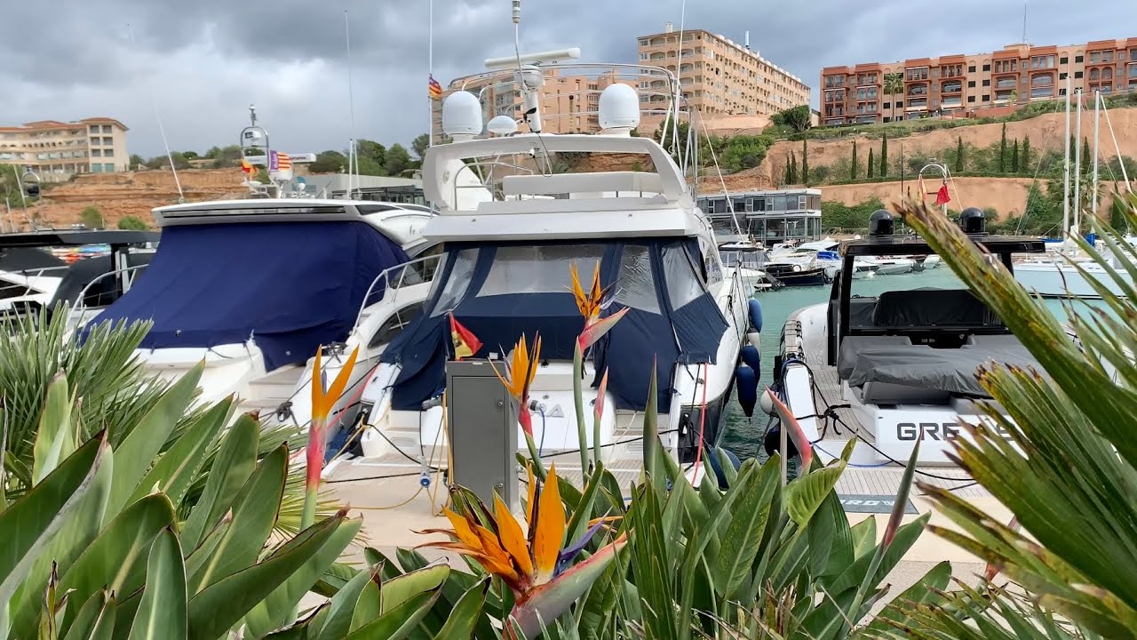 4K⛴Port Adriano the best port near Palma de Mallorca  December 2020