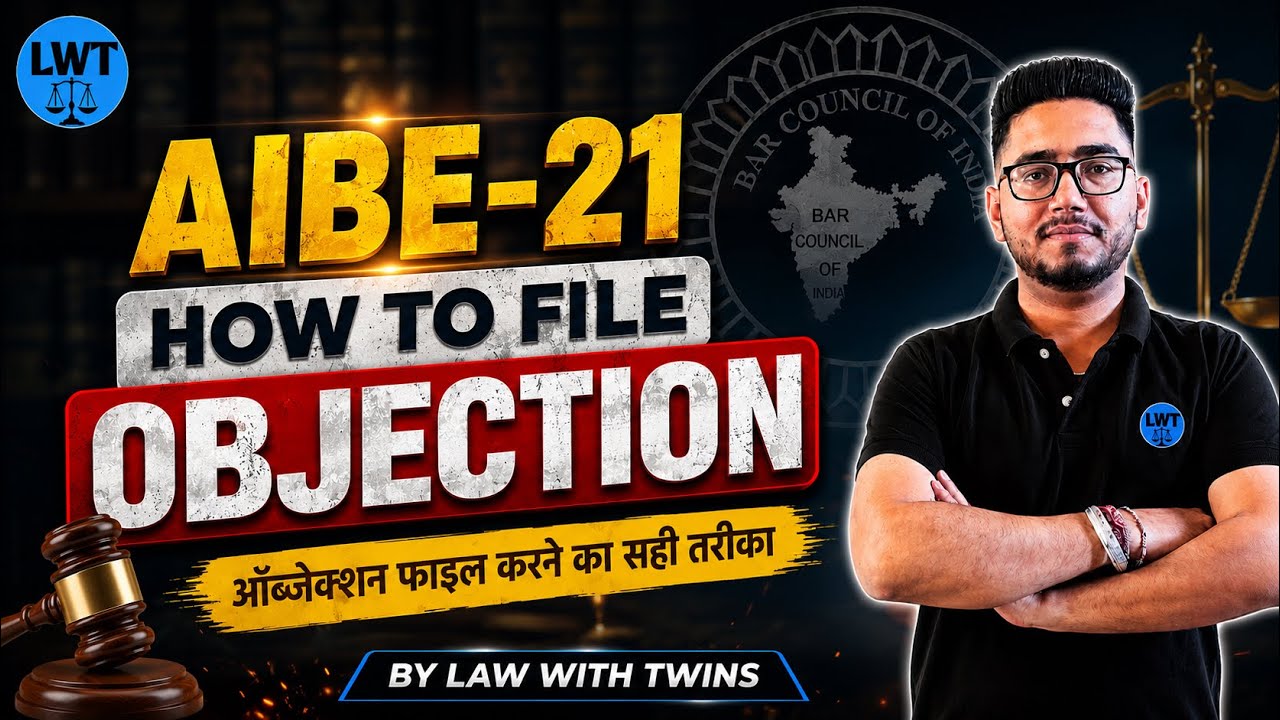 Aibe -21 | how to raise objections | right way to raise objections for questions | law with twins