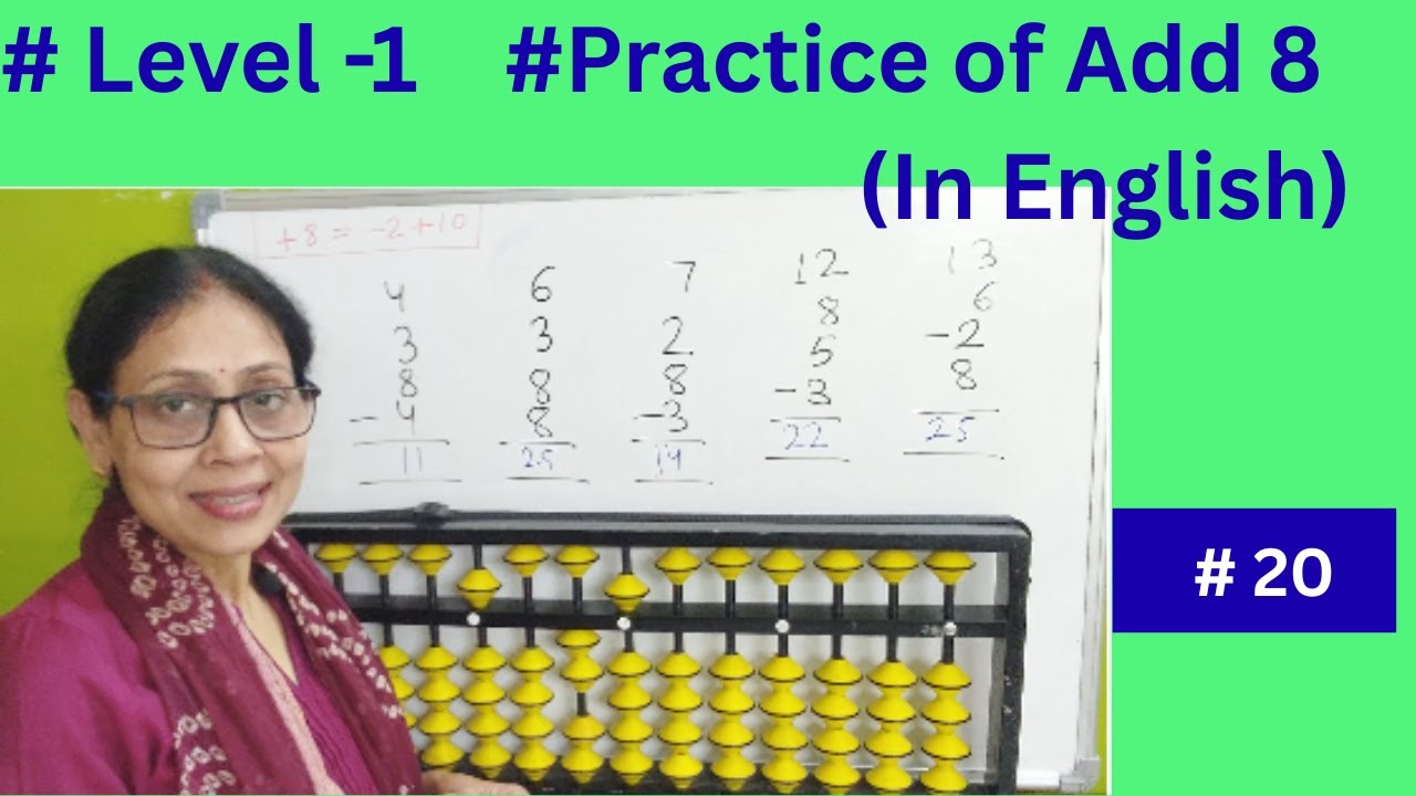 Live Class:Abacus Level 1 I Addition- Big Friend Family Formula I Abacus Lesson Add 7 ( In English)