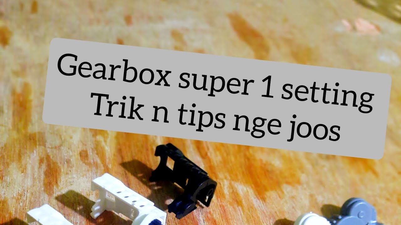 tips n trik seting gearbox chassis super 1 #rahasia #setting #tamiyasloop #mini4wdindonesia #tamiya