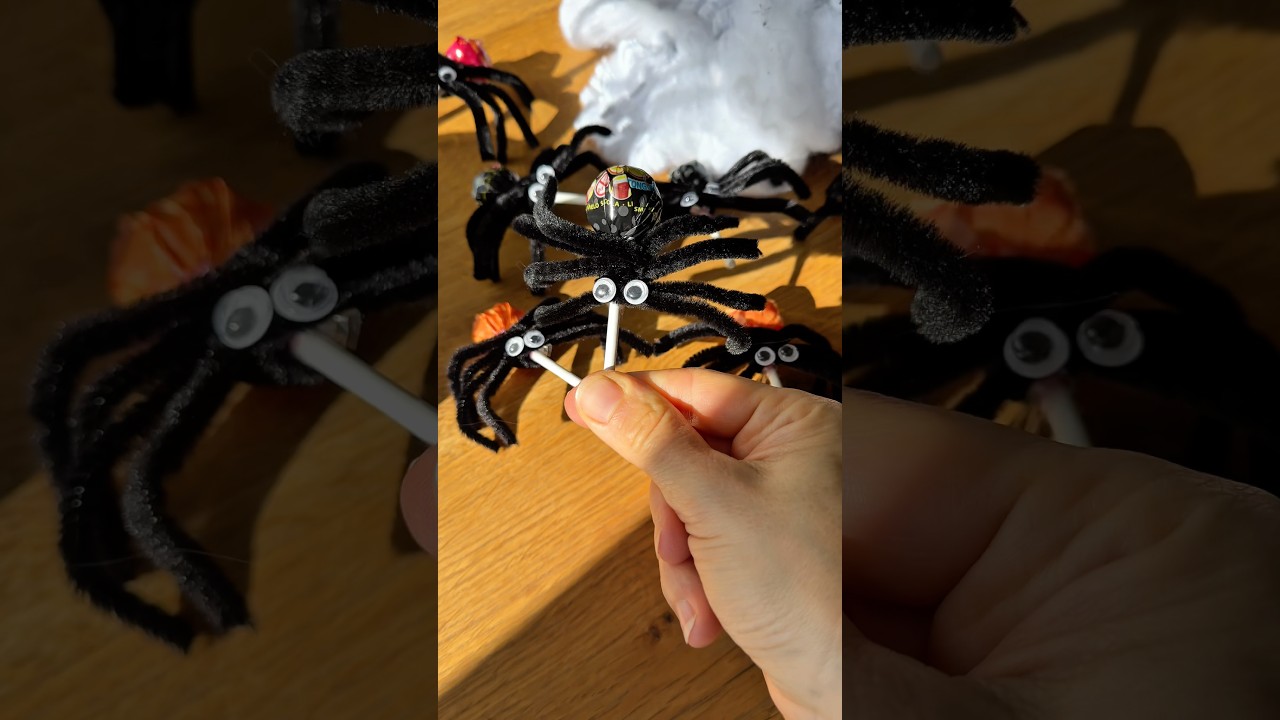 Lolli Spinnen zu Halloween 🕷️🕸️👻